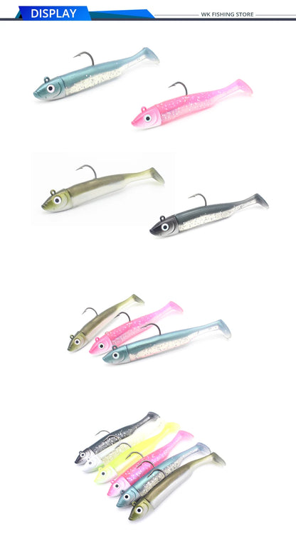 Seabass Paddle Tail Soft Lure Kit