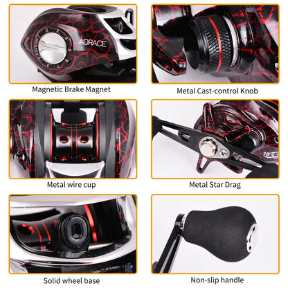 All Metal Baitcasting Reel – 7.2:1 High Drag Reel