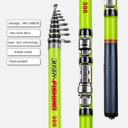 Carbon Fiber Telescopic Travel Fishing Rod