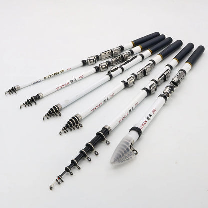 Carbon Fiber Telescopic Travel Fishing Rod