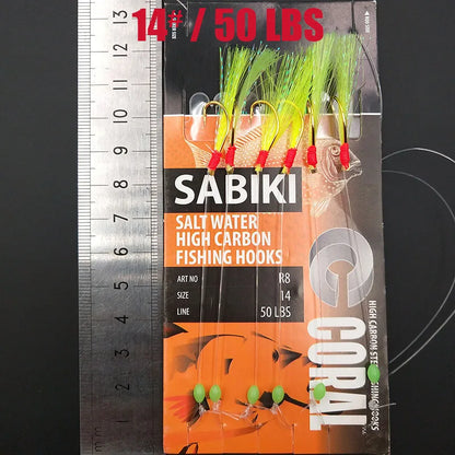 Glow In The Dark Sabiki Fishing Rig Hook