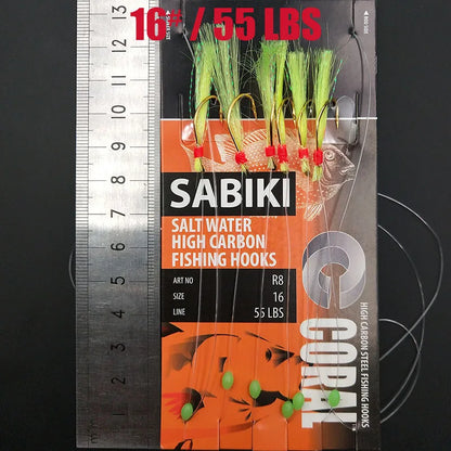 Glow In The Dark Sabiki Fishing Rig Hook