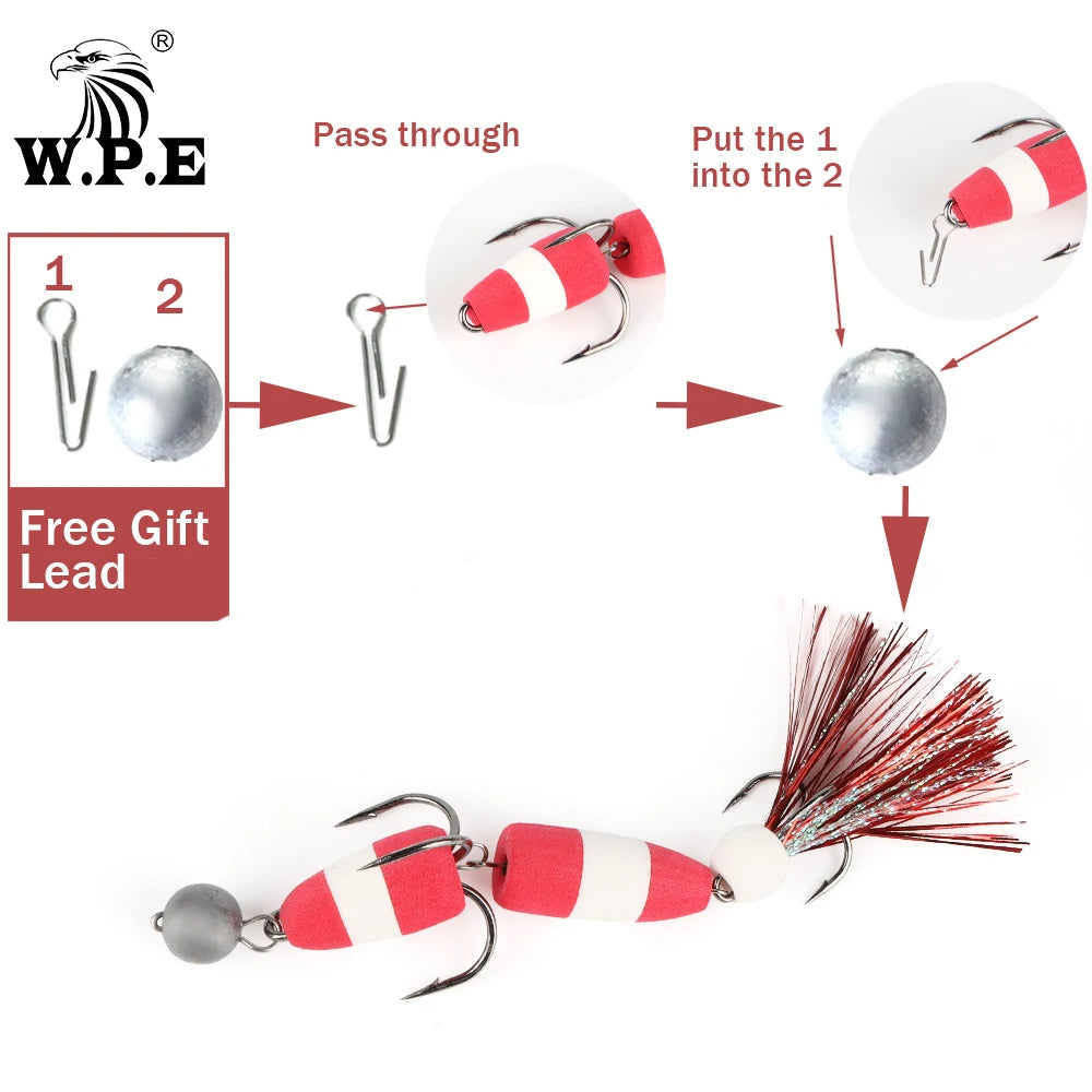 W.P.E Soft Swim Bait Fishing Lure