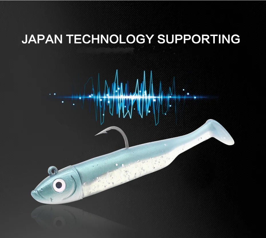 Seabass Paddle Tail Soft Lure Kit