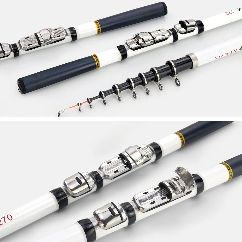 Carbon Fiber Telescopic Travel Fishing Rod
