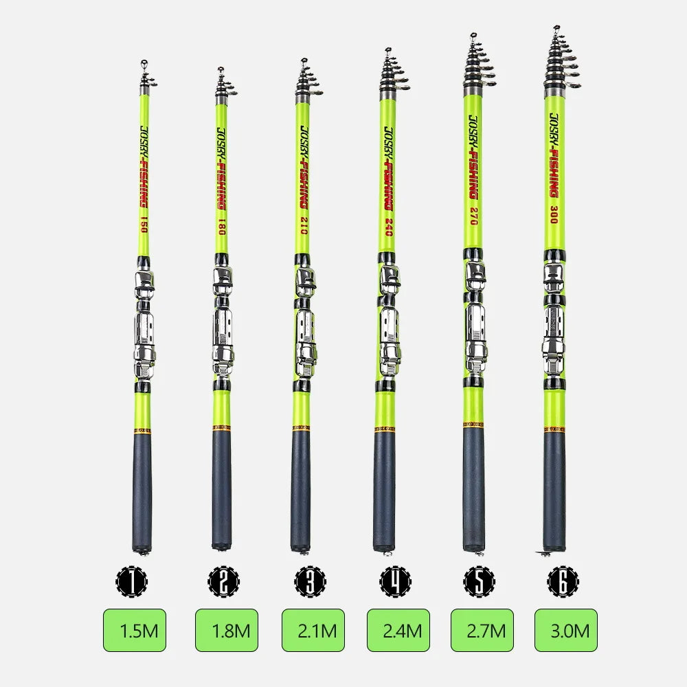 Carbon Fiber Telescopic Travel Fishing Rod