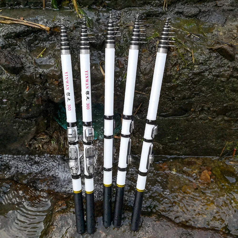 Carbon Fiber Telescopic Travel Fishing Rod