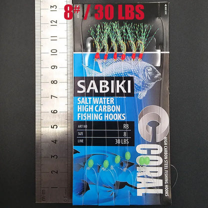 Glow In The Dark Sabiki Fishing Rig Hook