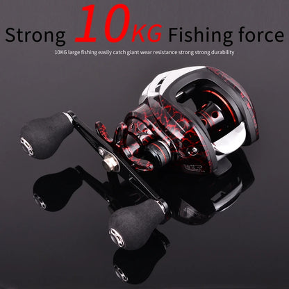 All Metal Baitcasting Reel – 7.2:1 High Drag Reel