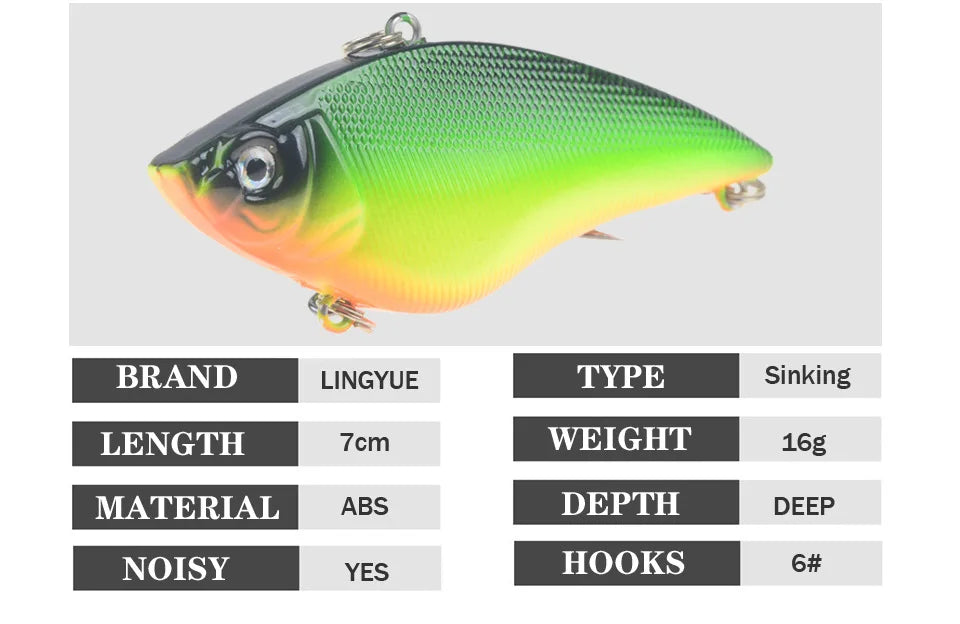 Hard Vib Fishing Lure For Bass & Pike