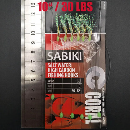 Glow In The Dark Sabiki Fishing Rig Hook