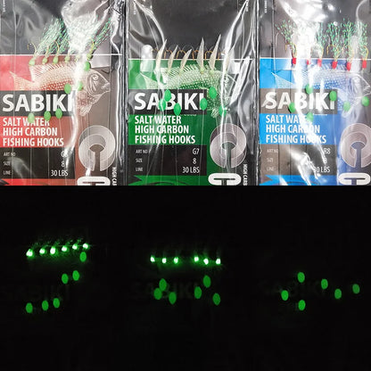 Glow In The Dark Sabiki Fishing Rig Hook