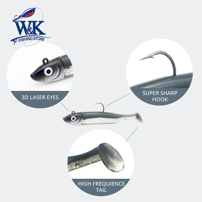 Seabass Paddle Tail Soft Lure Kit