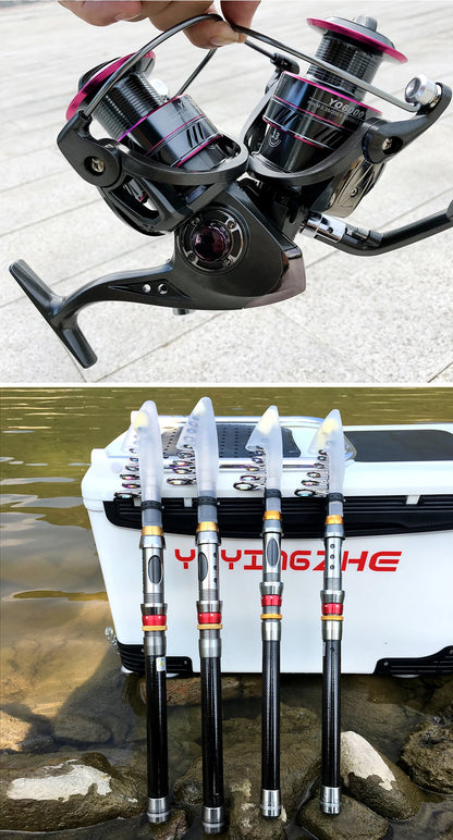 Carbon Fiber Telescopic Rod & Reel Combo