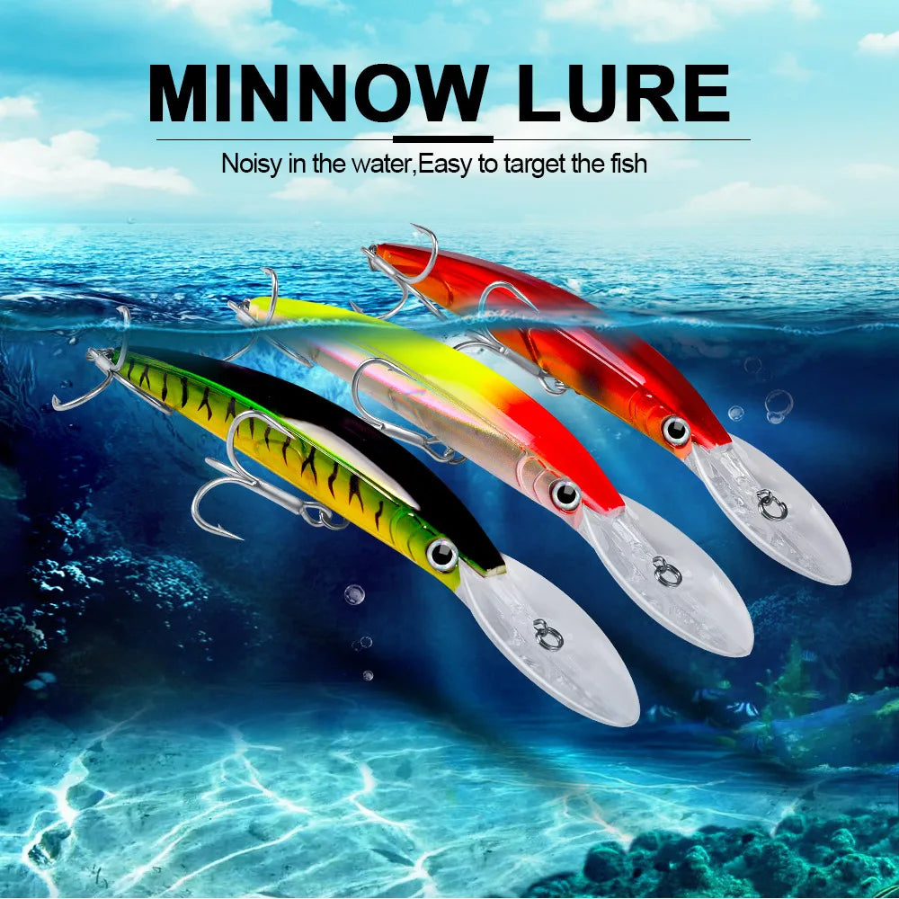 Deep Diving Minnow Fishing Lure