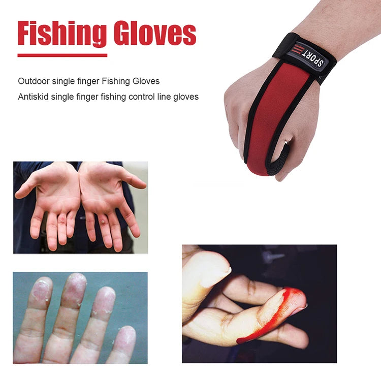 1 Finger Fishing Protector, Anti-Slip, Anti-Cut Glove