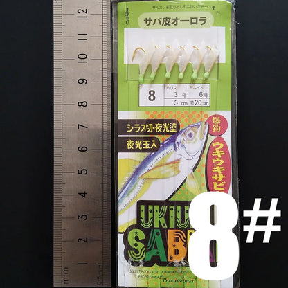 Glow In The Dark Sabiki Fishing Rig Hook