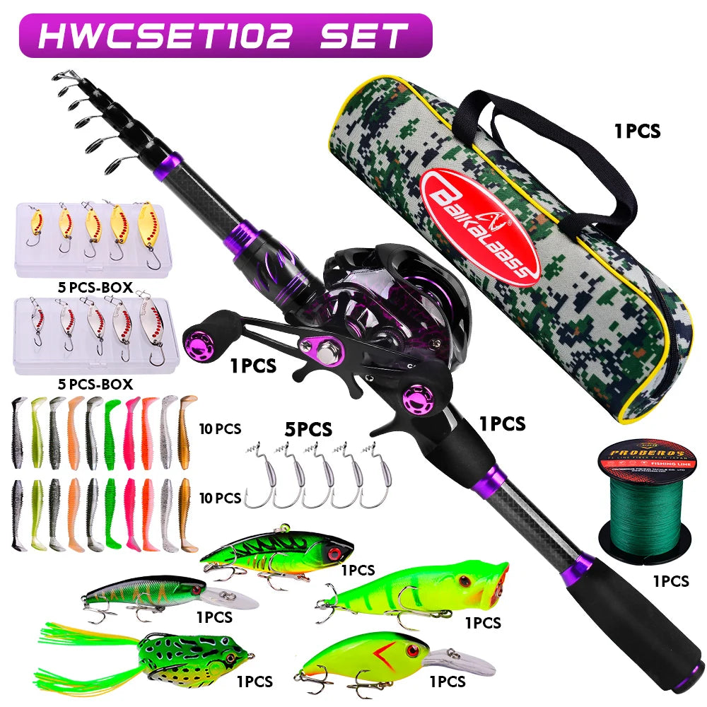 ProBeros Fishing Rod & Reel Combo Kit