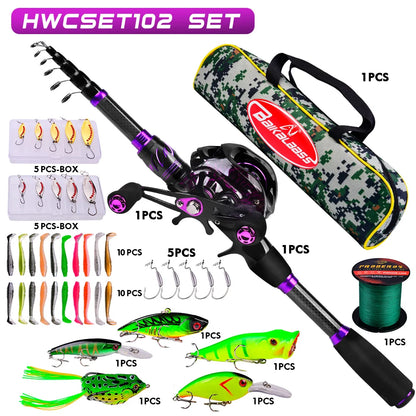 ProBeros Fishing Rod & Reel Combo Kit