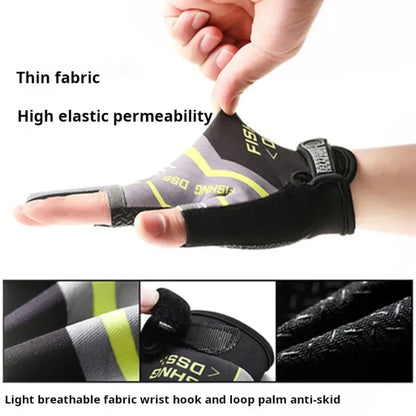 Breathable Anti-Slip Fishing Gloves