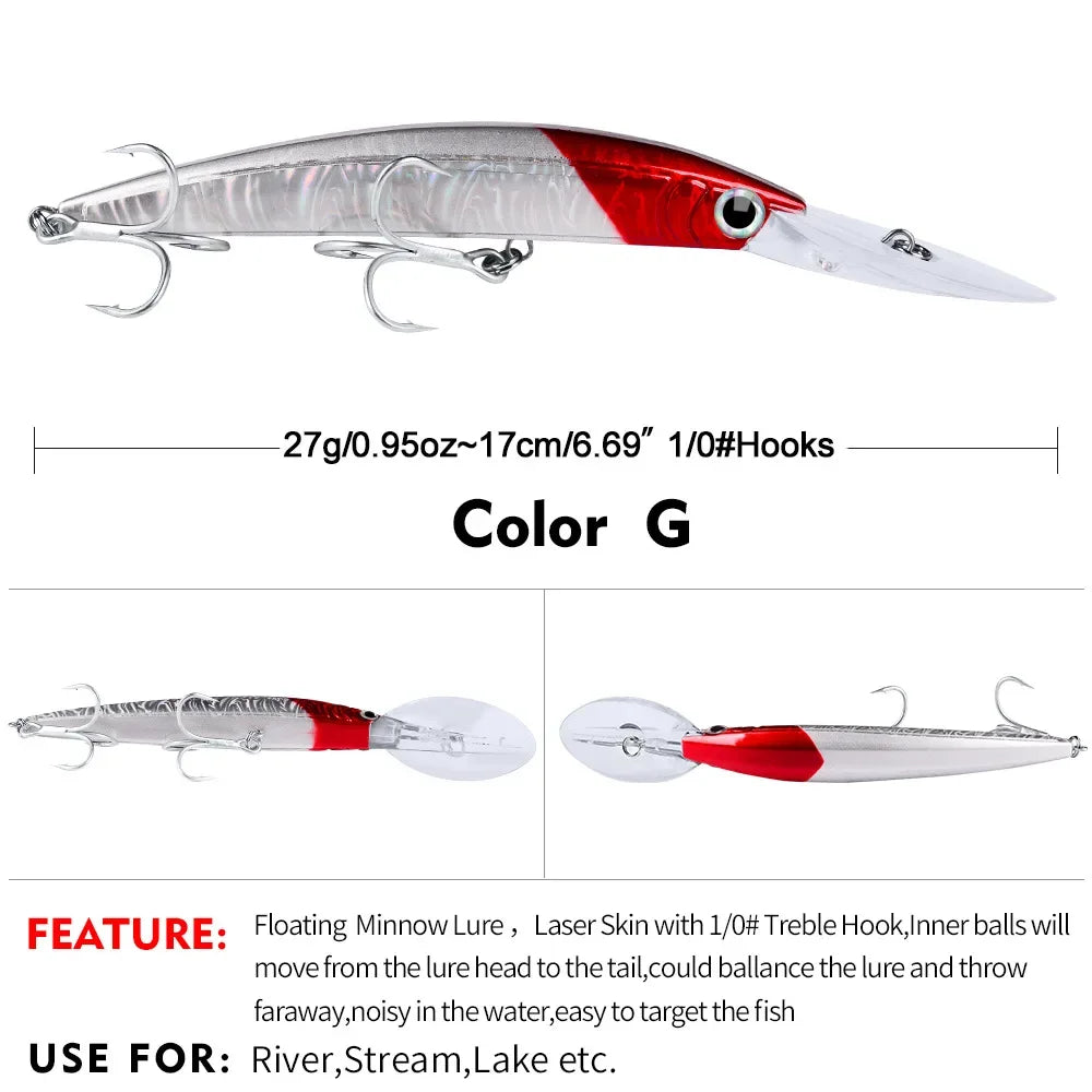 Deep Diving Minnow Fishing Lure