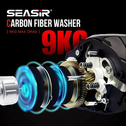 SEASIR Cast X2 Baitcasting Reel – 7.3:1 Carbon Fiber Reel