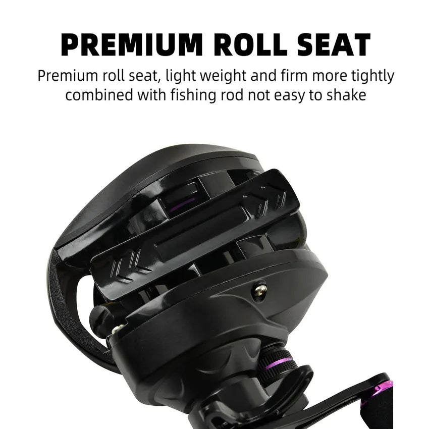 All Metal Baitcasting Reel – 7.2:1 High Drag Reel