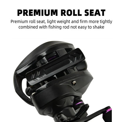 All Metal Baitcasting Reel – 7.2:1 High Drag Reel