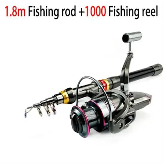 Carbon Fiber Telescopic Rod & Reel Combo