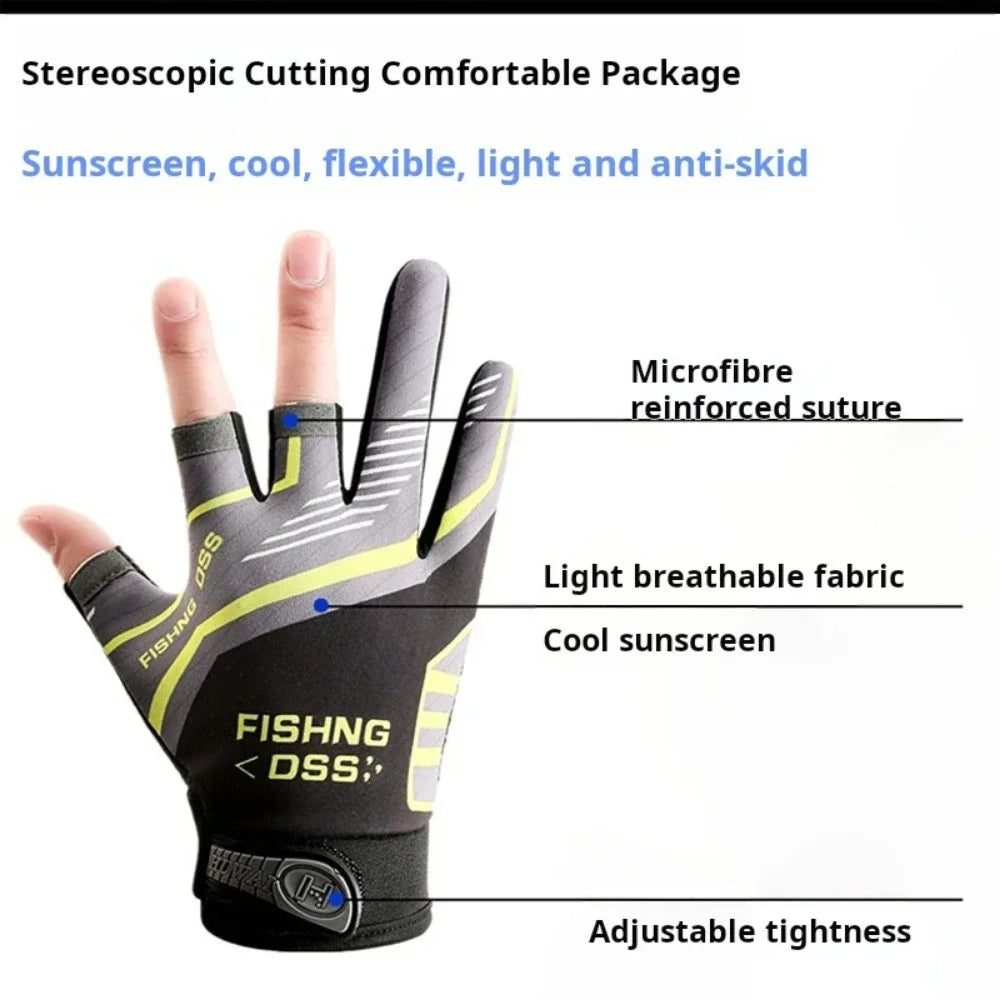 Breathable Anti-Slip Fishing Gloves