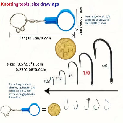 2pc Fishing Knot Tying Tool Set