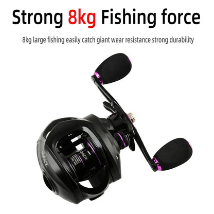 All Metal Baitcasting Reel – 7.2:1 High Drag Reel