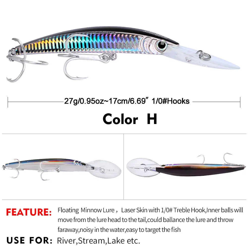 Deep Diving Minnow Fishing Lure
