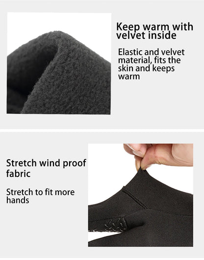 Winter Fishing Gloves with Touchscreen Fingers