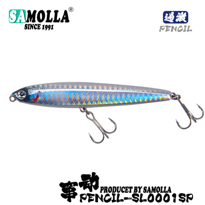4pcs Pencil Sinking Bass Fishing Lure Set