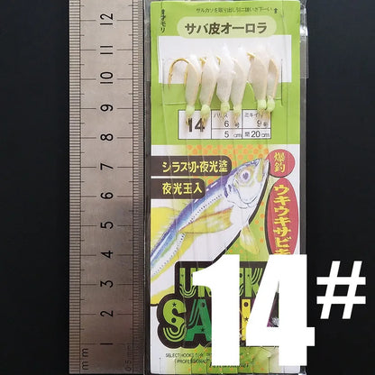 Glow In The Dark Sabiki Fishing Rig Hook