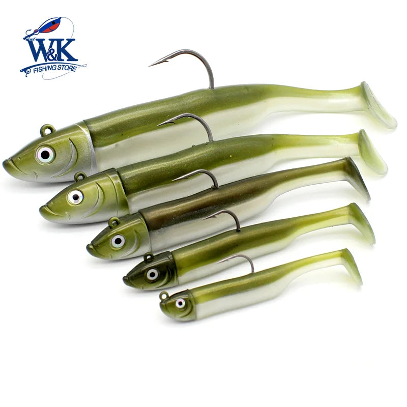 Seabass Paddle Tail Soft Lure Kit