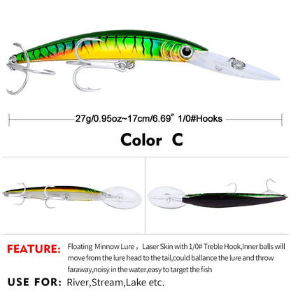 Deep Diving Minnow Fishing Lure