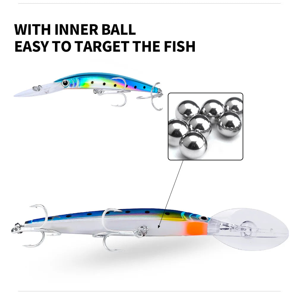 Deep Diving Minnow Fishing Lure