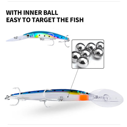 Deep Diving Minnow Fishing Lure