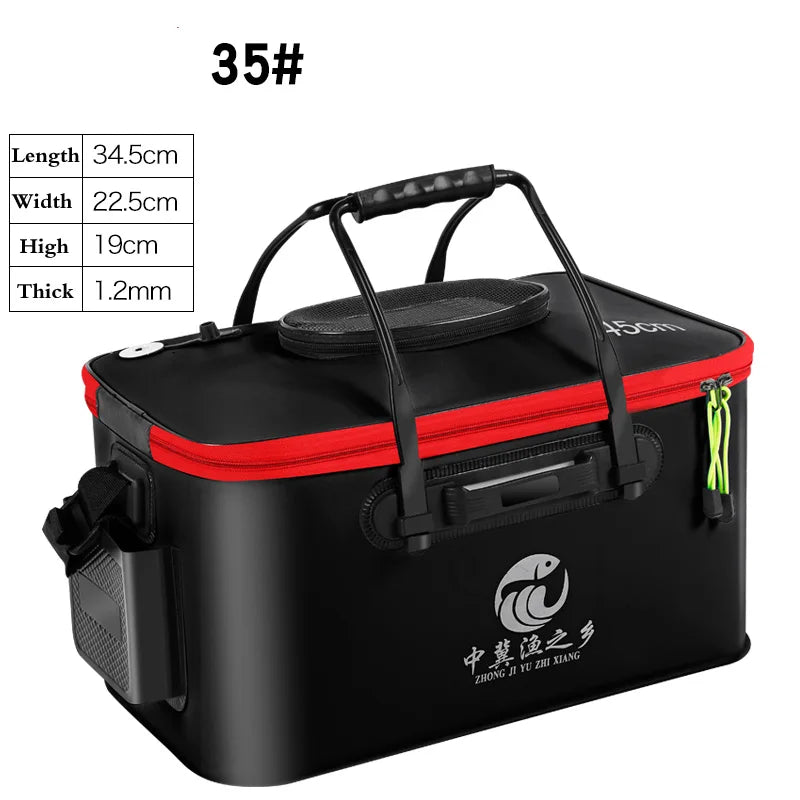 Waterproof Fishing Bucket & Tackle Storage Bag