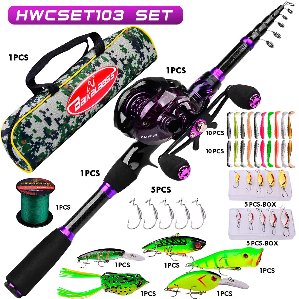 ProBeros Fishing Rod & Reel Combo Kit