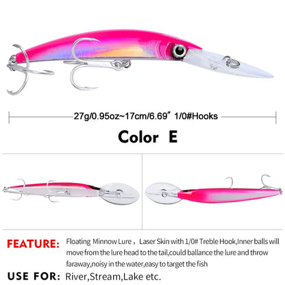 Deep Diving Minnow Fishing Lure