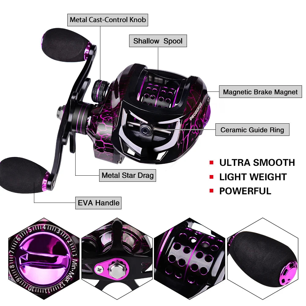 ProBeros Fishing Rod & Reel Combo Kit