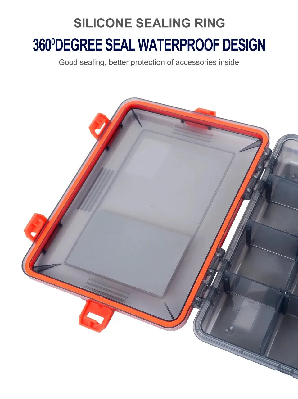Tackle Box Large Capacity Waterproof Hook Storage Lure Bait Tray