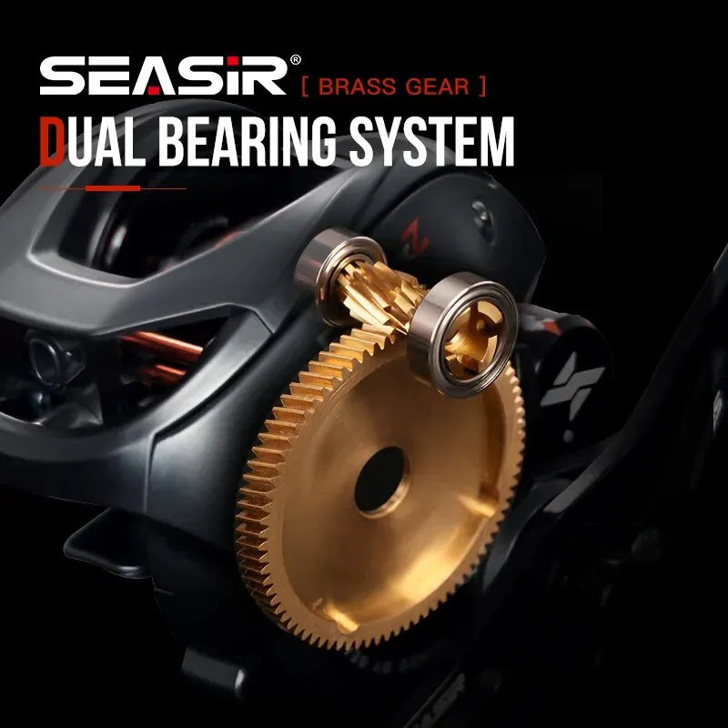 SEASIR Cast X2 Baitcasting Reel – 7.3:1 Carbon Fiber Reel