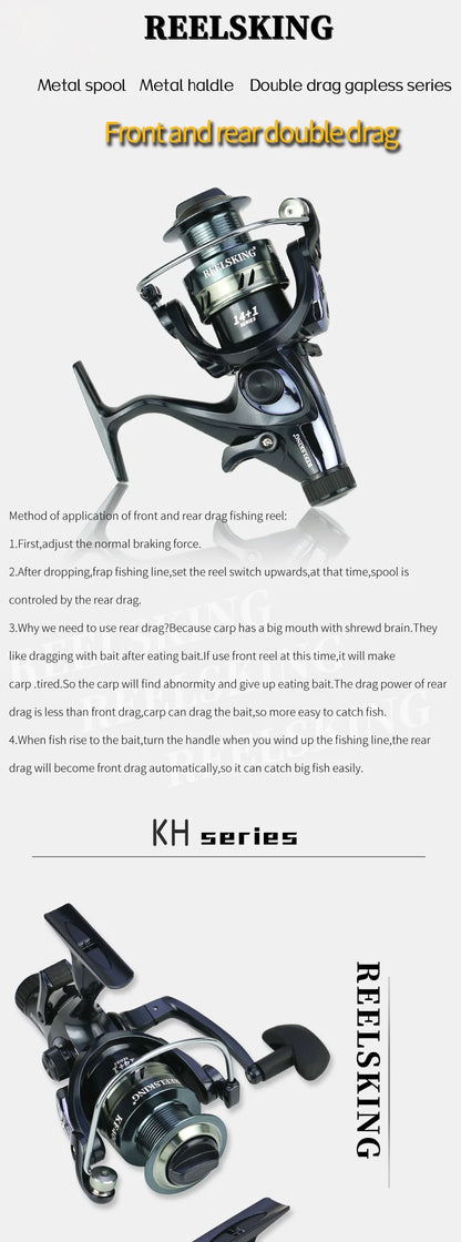 Heavy Drag Spinning Reel – Saltwater & Carp Fishing