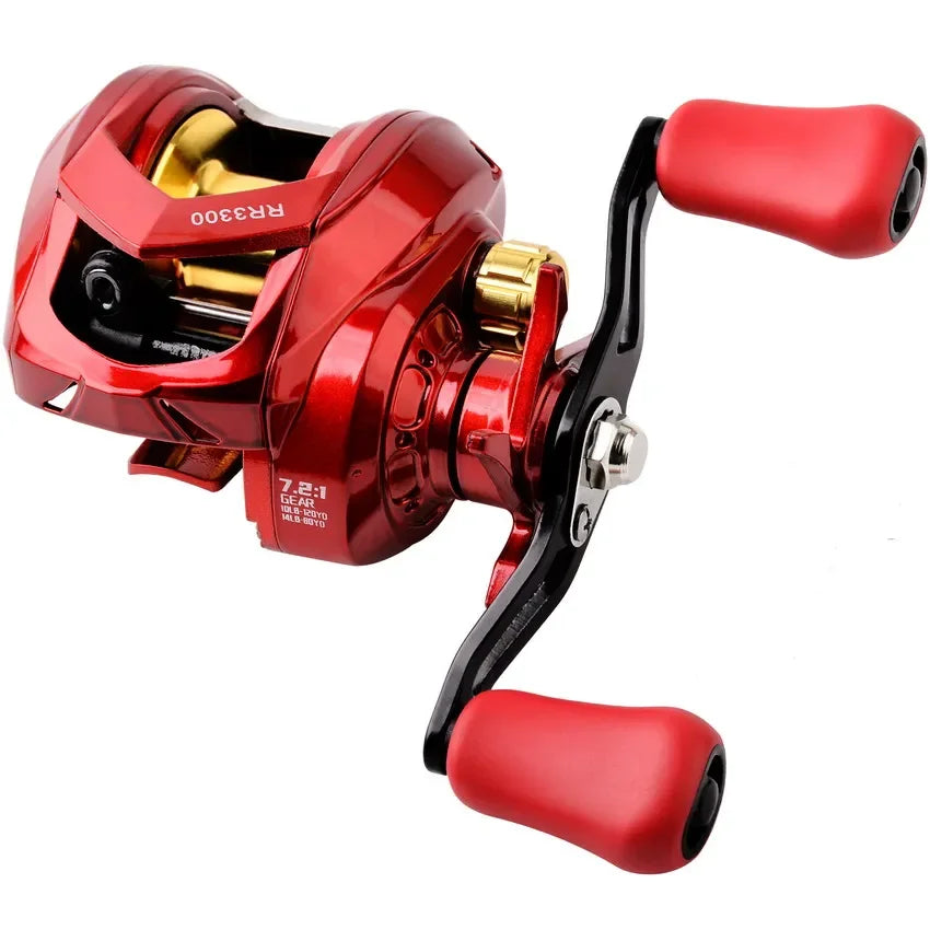 All Metal Baitcasting Reel – 7.2:1 High Drag Reel