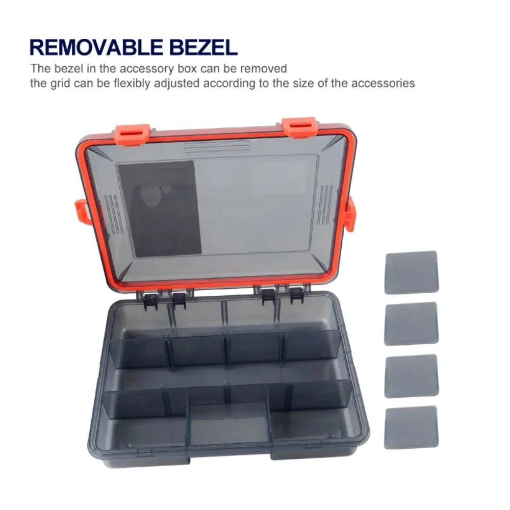 Tackle Box Large Capacity Waterproof Hook Storage Lure Bait Tray