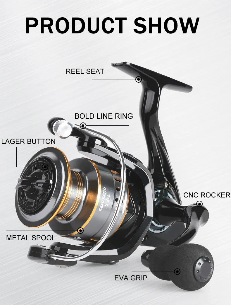 Ultra Light Spinning Reel – Freshwater & Saltwater